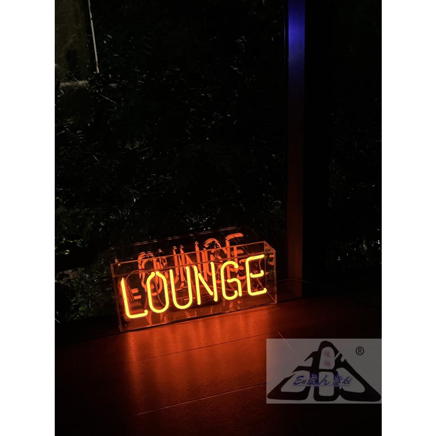 オリジナル　ネオンサイン　ガラス製 LOUNGE オレンジ店舗看板 インテリア壁掛け led 看板 アメリカン 店舗用 電飾 サインボード  オーダーメイド可能_5