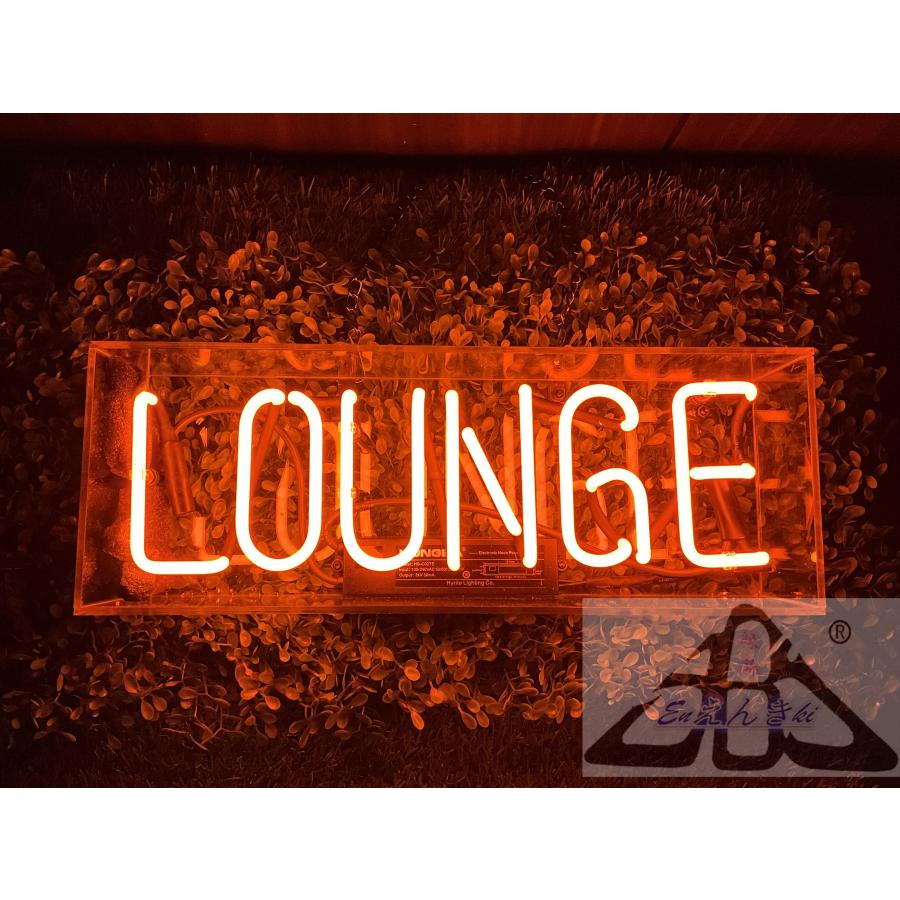 オリジナル　ネオンサイン　ガラス製 LOUNGE オレンジ店舗看板 インテリア壁掛け led 看板 アメリカン 店舗用 電飾 サインボード  オーダーメイド可能_6