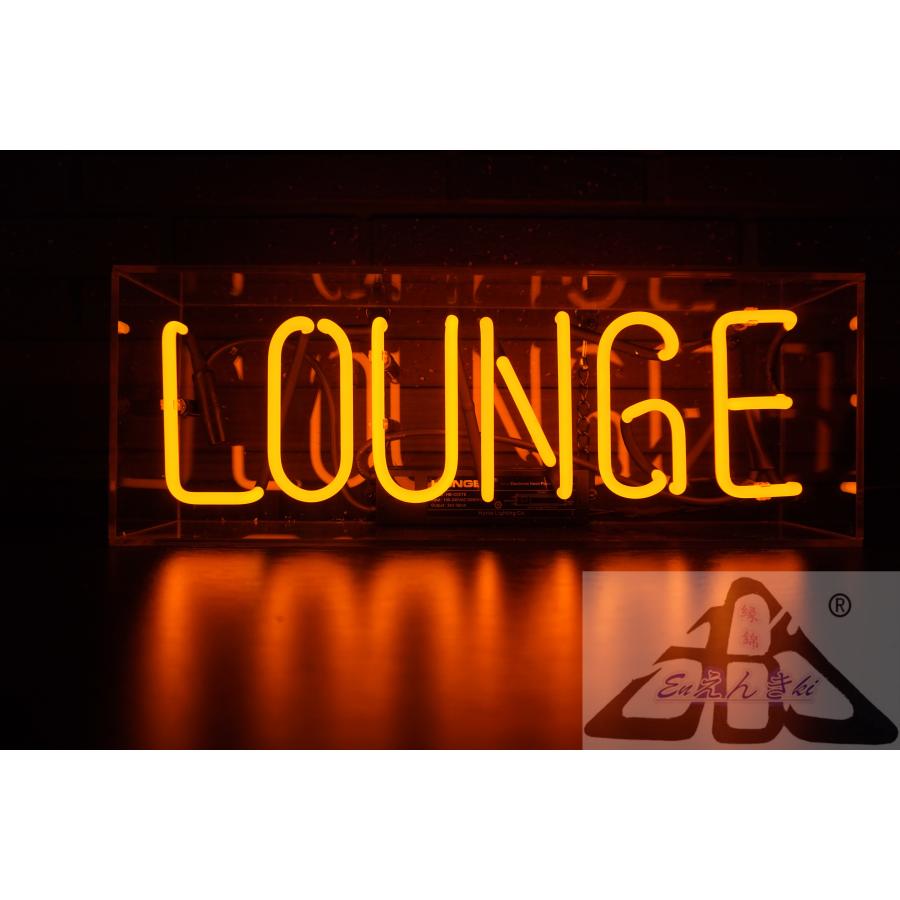 オリジナル　ネオンサイン　ガラス製 LOUNGE オレンジ店舗看板 インテリア壁掛け led 看板 アメリカン 店舗用 電飾 サインボード  オーダーメイド可能_7