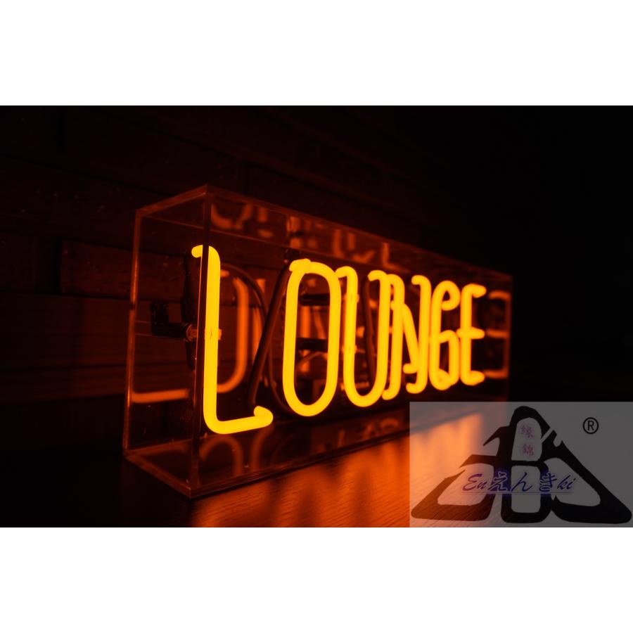オリジナル　ネオンサイン　ガラス製 LOUNGE オレンジ店舗看板 インテリア壁掛け led 看板 アメリカン 店舗用 電飾 サインボード  オーダーメイド可能_8