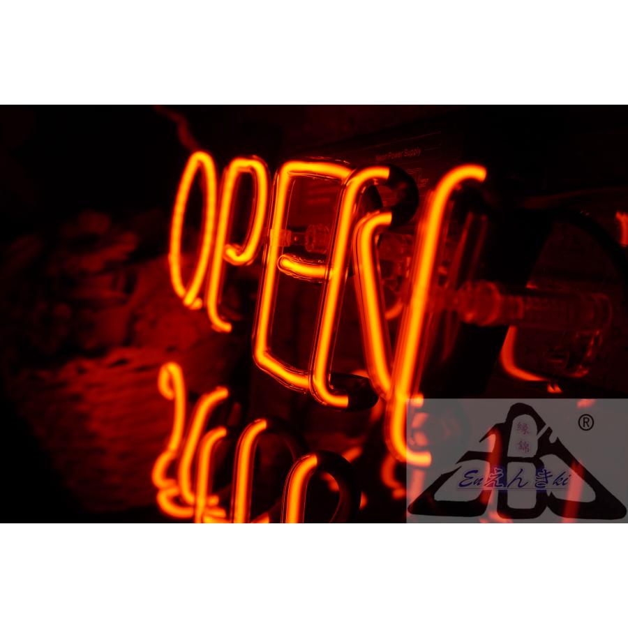 オリジナル　ネオンサイン　ガラス製　OPEN 24HRS　 レッド　 コンビニ バー 飲食 韓国  壁掛け led 看板 アメリカン雑貨 おしゃれ   オーダーメイド可能_3