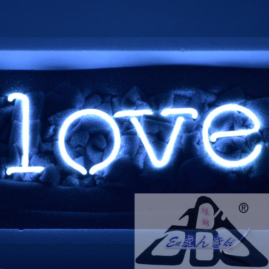 ネオンサイン LOVE  ホワイト  英字 ガラス製 インテリア 壁掛け led 看板 アメリカン雑貨 おしゃれ 店舗用 電飾 サインボード カフェ バー オーダーメイド可能_4