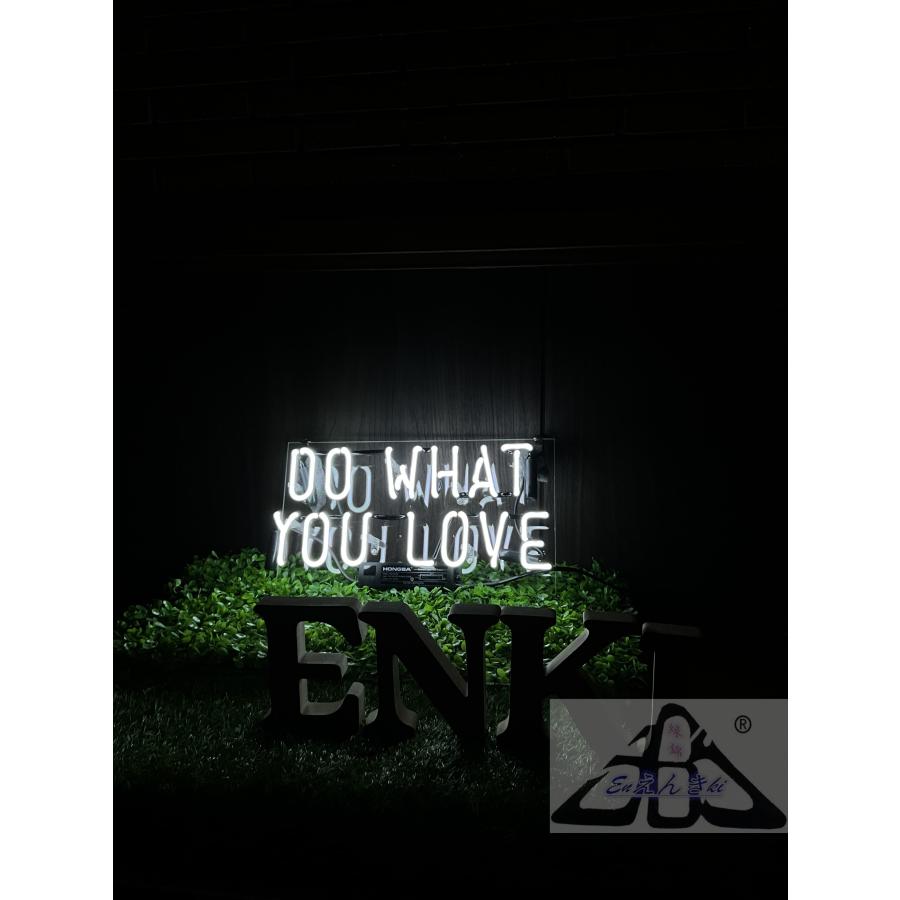 ネオンサイン DO WHAT YOU LOVE ホワイト 英字ネオン看板  ガラス製 インテリア  壁掛け led 看板  店舗用 電飾   イルミネーション オーダーメイド可能_11