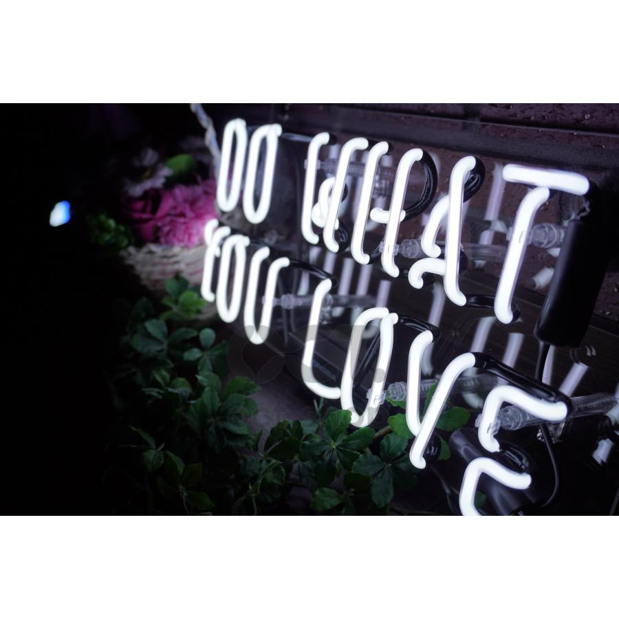 ネオンサイン DO WHAT YOU LOVE ホワイト 英字ネオン看板  ガラス製 インテリア  壁掛け led 看板  店舗用 電飾   イルミネーション オーダーメイド可能_15