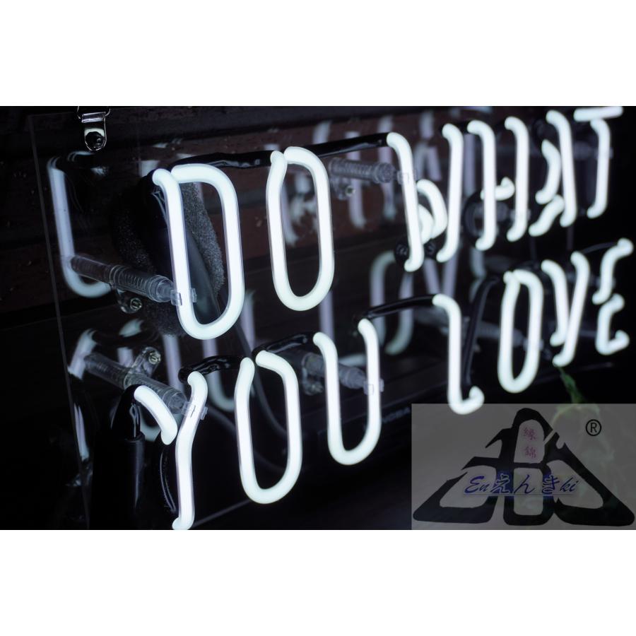 ネオンサイン DO WHAT YOU LOVE ホワイト 英字ネオン看板  ガラス製 インテリア  壁掛け led 看板  店舗用 電飾   イルミネーション オーダーメイド可能_4