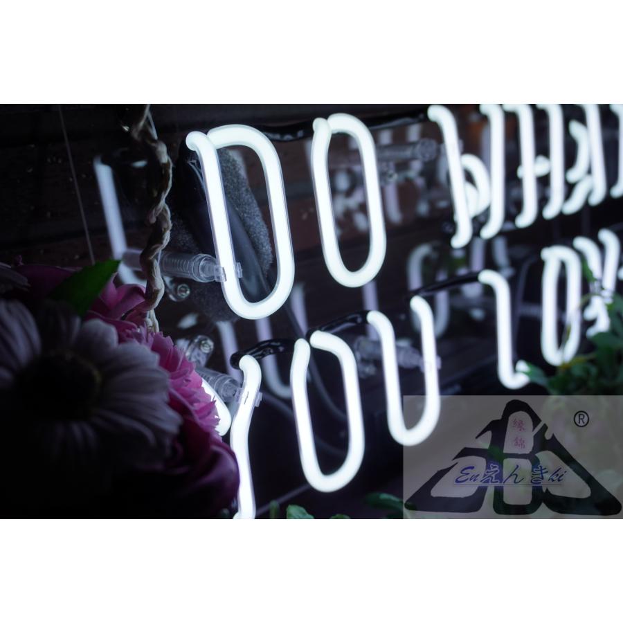 ネオンサイン DO WHAT YOU LOVE ホワイト 英字ネオン看板  ガラス製 インテリア  壁掛け led 看板  店舗用 電飾   イルミネーション オーダーメイド可能_8