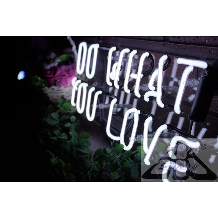 ネオンサイン DO WHAT YOU LOVE ホワイト 英字ネオン看板  ガラス製 インテリア  壁掛け led 看板  店舗用 電飾   イルミネーション オーダーメイド可能_9