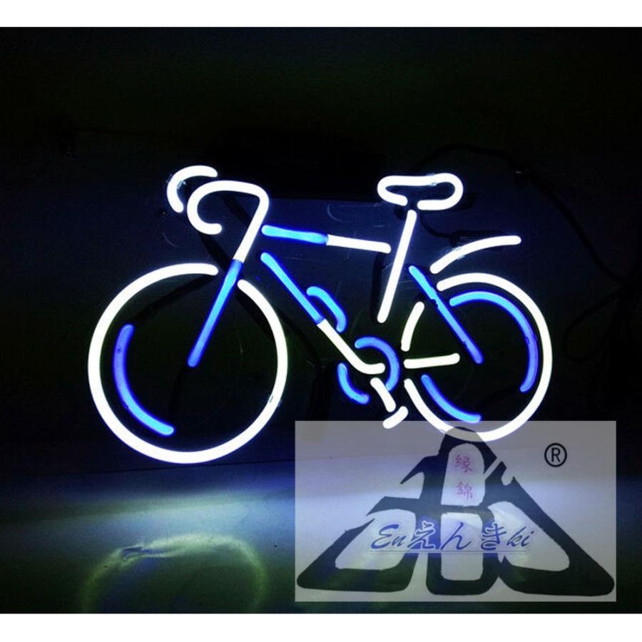 ネオンサイン 自転車型 ガラスネオン 青白 カフェ装飾 壁掛け LED看板 アメリカン雑貨 おしゃれ 店舗用 電飾 サインボード 明るい カフェ オーダーメイド可能_4
