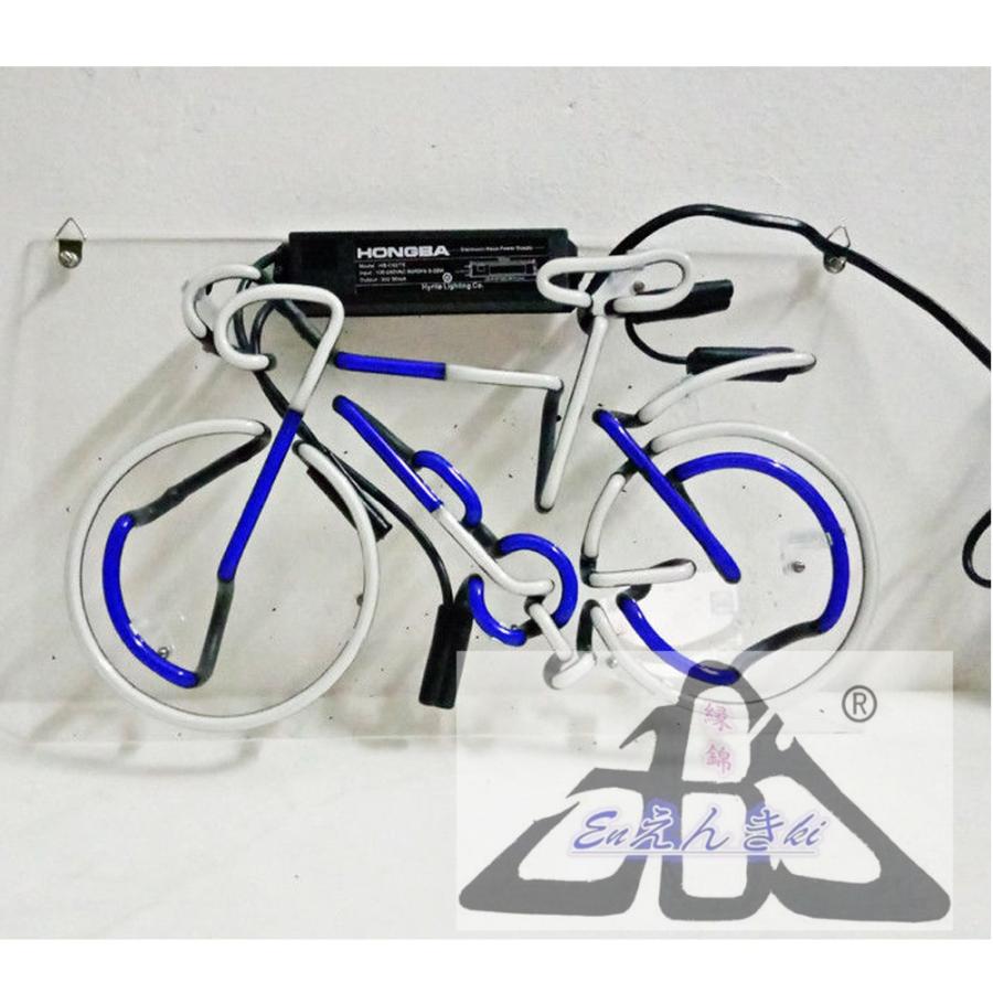 ネオンサイン 自転車型 ガラスネオン 青白 カフェ装飾 壁掛け LED看板 アメリカン雑貨 おしゃれ 店舗用 電飾 サインボード 明るい カフェ オーダーメイド可能_5