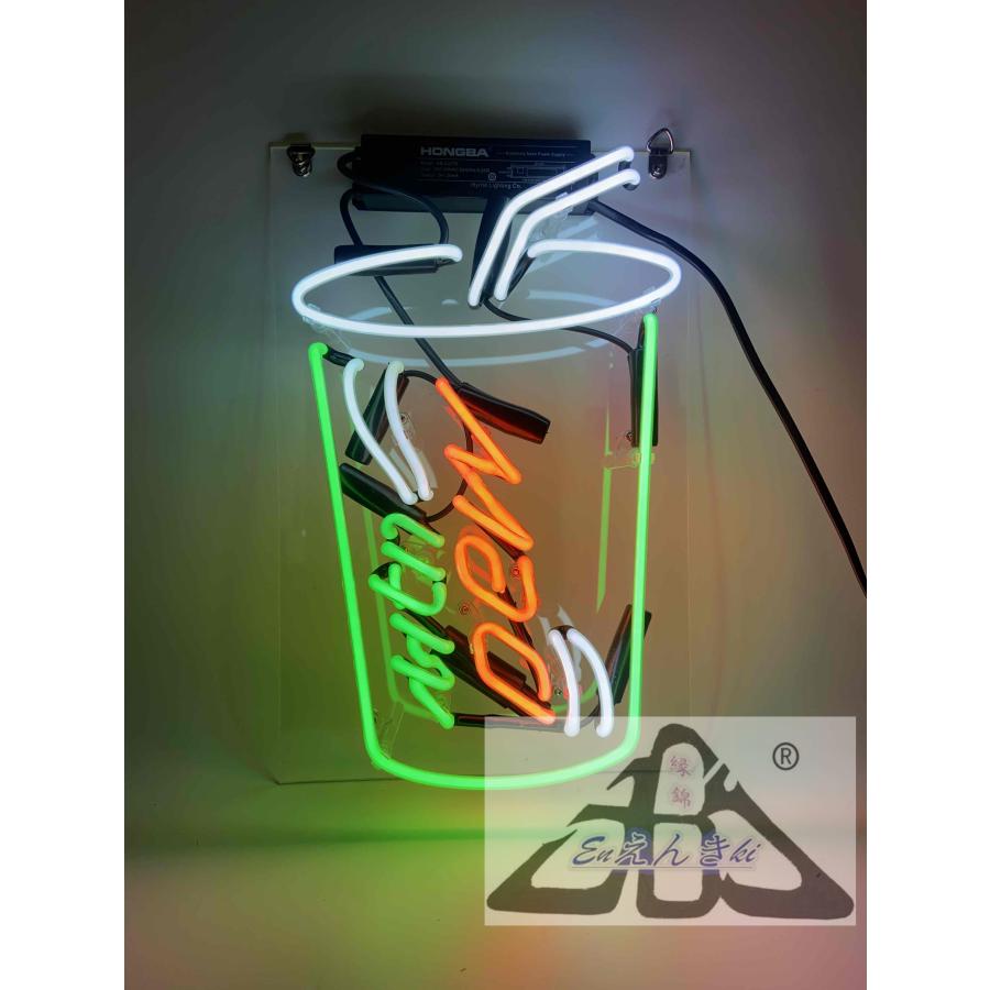 ネオンサイン MTN DEW カップ型 グリーン ネオン看板 ドリンク インテリア掛け led 看板 アメリカン雑貨  店舗用 電飾 サインボード オーダーメイド可能_1