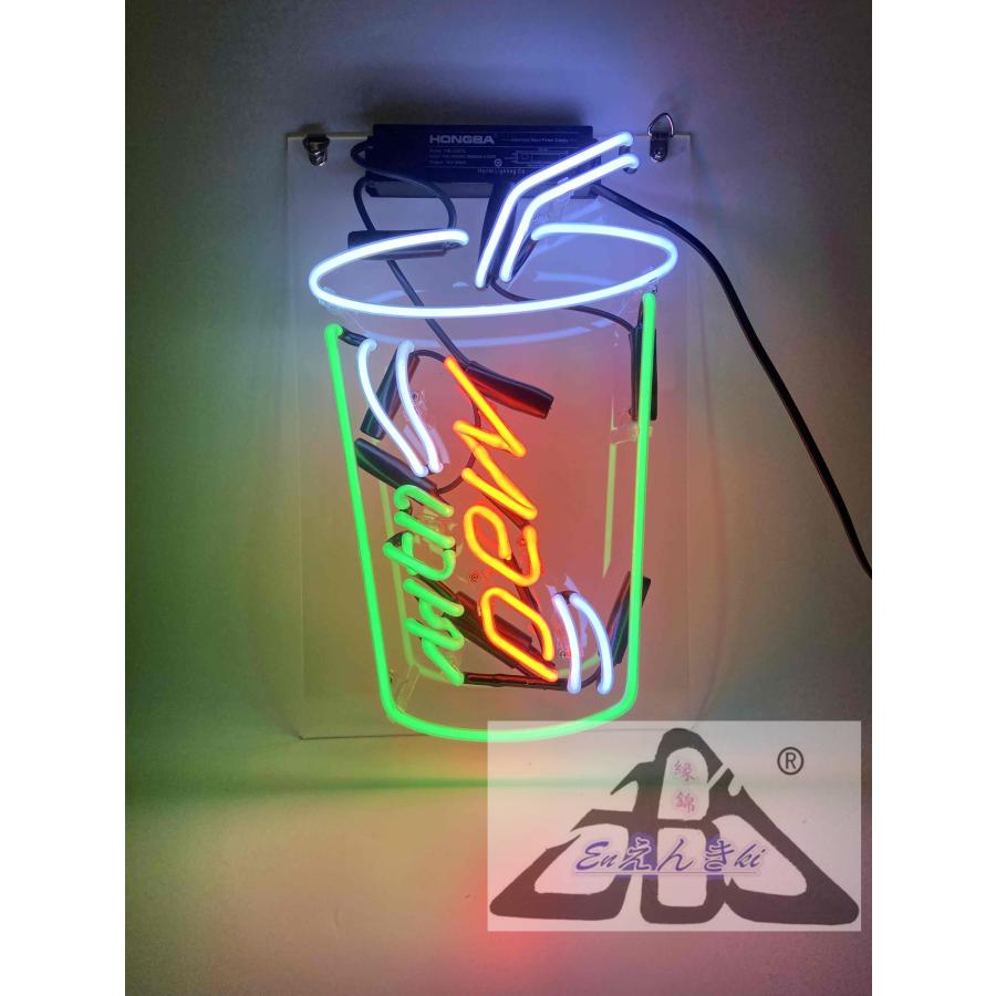 ネオンサイン MTN DEW カップ型 グリーン ネオン看板 ドリンク インテリア掛け led 看板 アメリカン雑貨  店舗用 電飾 サインボード オーダーメイド可能_2