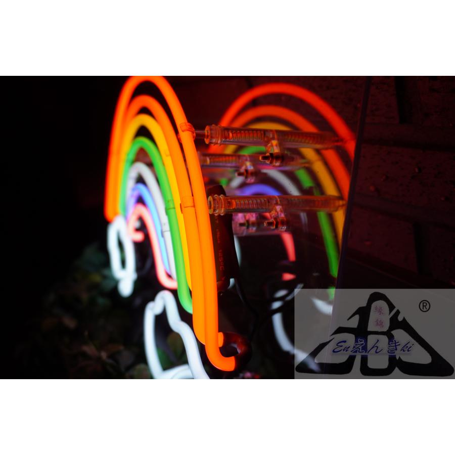 ネオンサイン 虹 レインボーアーチ型 7色カラフル 壁掛け led 看板