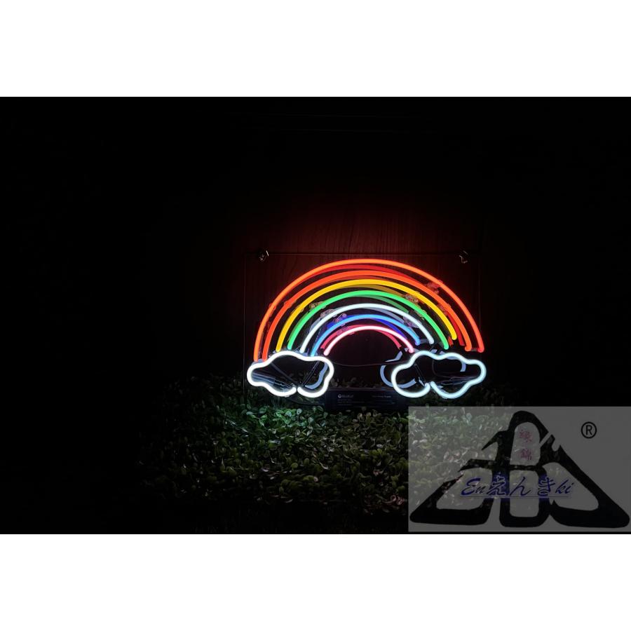 ネオンサイン 虹 レインボーアーチ型 7色カラフル 壁掛け led 看板