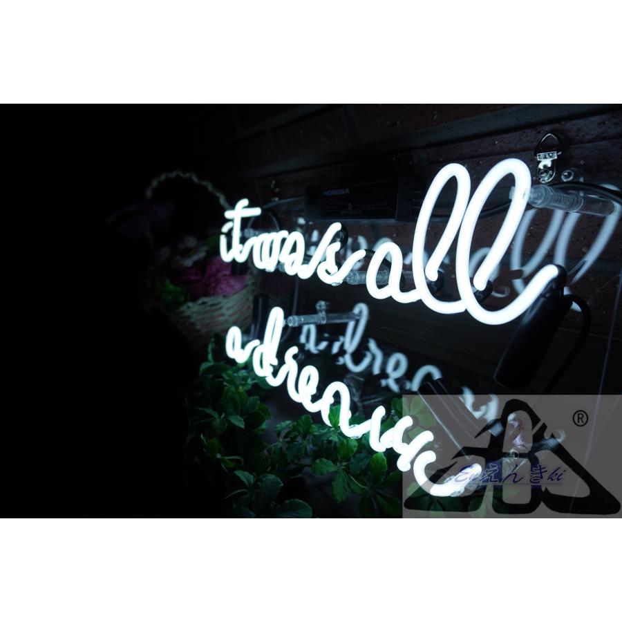 ネオンサイン it was all a dream ネオン看板 ガラス製 英字白ロゴ モノクロ空間照明 韓国  壁掛け led 看板 アメリカン雑貨 おしゃれ  オーダーメイド可能_6