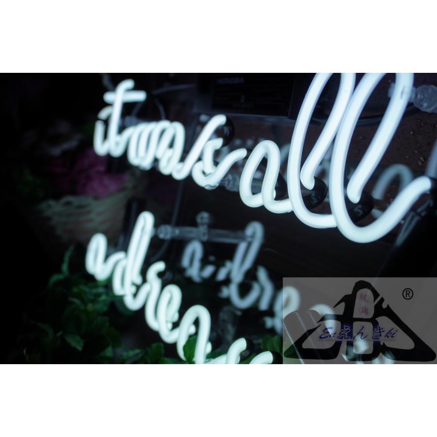 ネオンサイン it was all a dream ネオン看板 ガラス製 英字白ロゴ モノクロ空間照明 韓国  壁掛け led 看板 アメリカン雑貨 おしゃれ  オーダーメイド可能_7