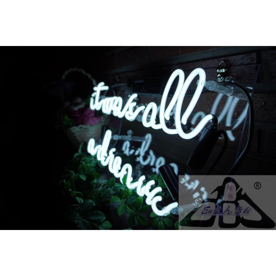ネオンサイン it was all a dream ネオン看板 ガラス製 英字白ロゴ モノクロ空間照明 韓国  壁掛け led 看板 アメリカン雑貨 おしゃれ  オーダーメイド可能_8