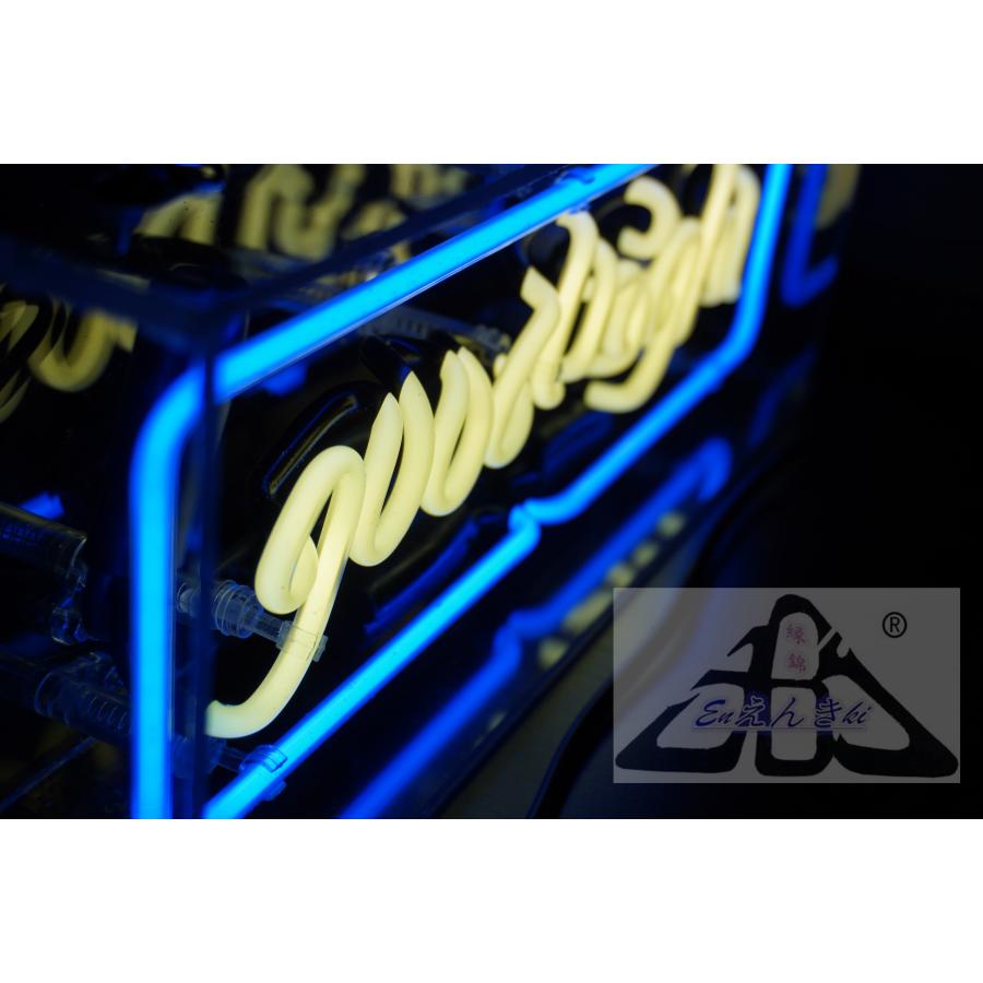 ネオンサイン good night ガラス製 英語ロゴ ブルーフレーム付き韓国  壁掛け led 看板 アメリカン雑貨 おしゃれ インテリア 店舗用 電飾  オーダーメイド可能_13