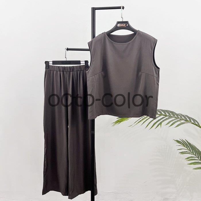 セットアップ レディース 夏 春 Tシャツ ブラウス 袖なし セットアップ レディース 夏 春 Tシャツ ブラウス 袖なし