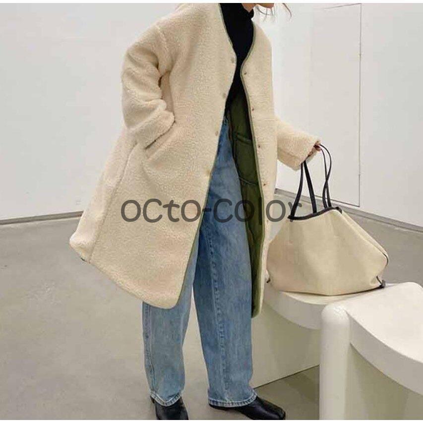 ボアコート リバーシブル レディース 冬 キルティングコート ボア