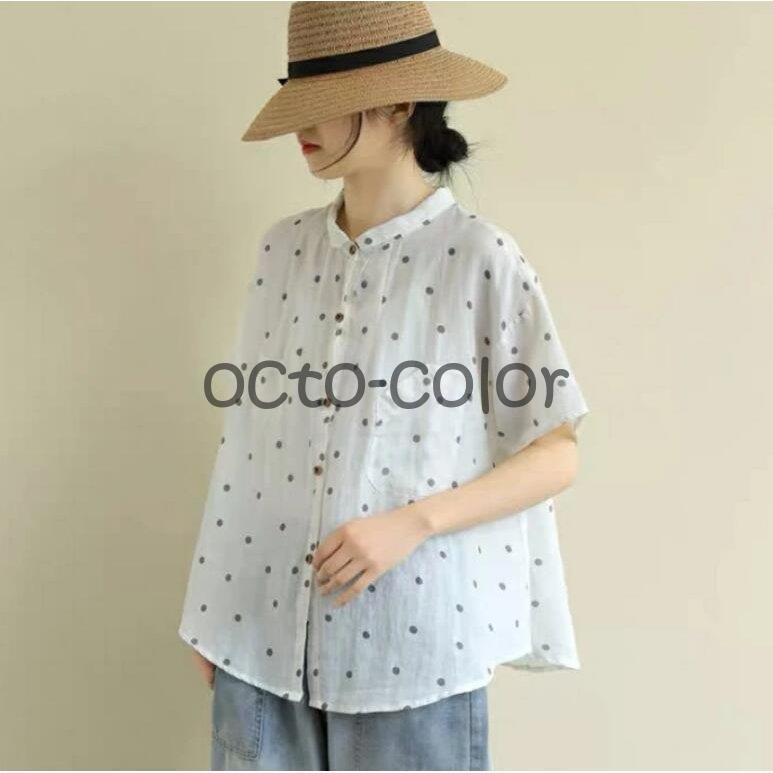 ブラウス トップス シャツ Tシャツ レディース 夏 大きいサイズ 半袖 花柄 ドット柄 リボンタイ オフィスカジュアル 大人フェミニン ガーリー ホワイト ブラック シャツ ブラウス レディース シャツブラウス 半袖 大きいサイズ