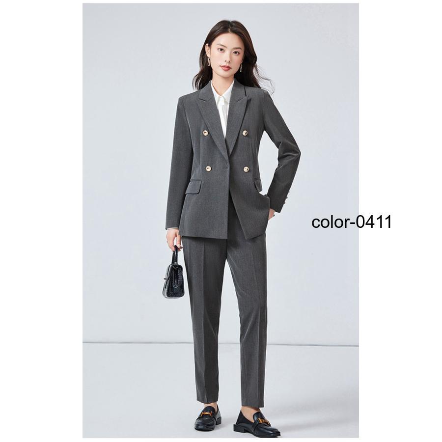 パンツ　スーツ 楽天市場】パンツスーツ セットアップ 全3色 2点セット 黒 紺