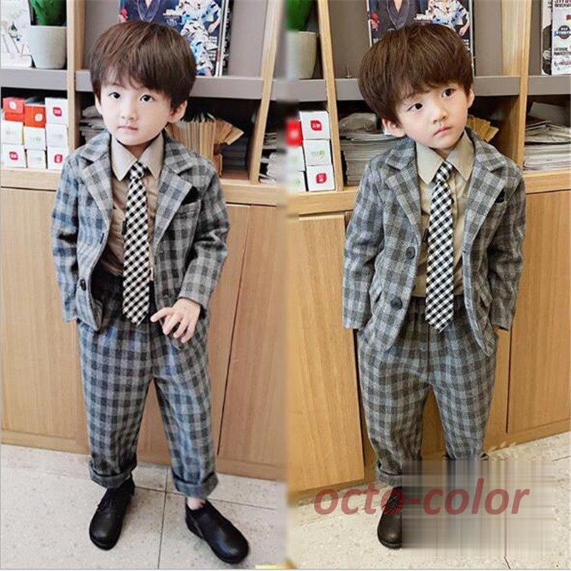 キッズスーツ 2点セット チェック柄 タキシードスーツ 男の子スーツ おしゃれ 子供服 フォーマル 入学式 上下セット ジュニア 男児 卒園式 入園式 結婚式 発表会 Lrs 05school179 Octo Color 通販 Yahoo ショッピング