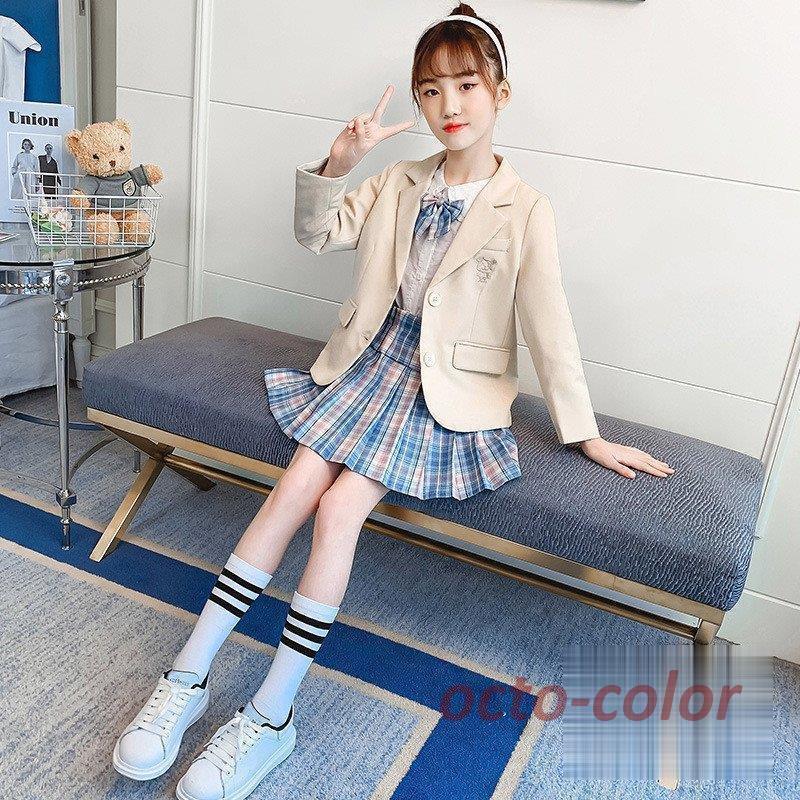 子供服 卒業式 女子 スーツ ジャケット 4点セット 卒服 女の子  