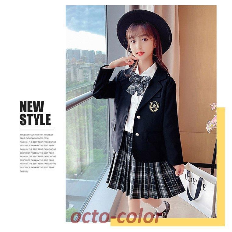 キッズフォーマル スーツ パンツスーツ 女の子 スカートスーツ 入学式 卒業式 かっこいい 韓国 子供服 女の子 セットアップ キッズ 発表会 スーツ  可愛い｜octo-color｜04