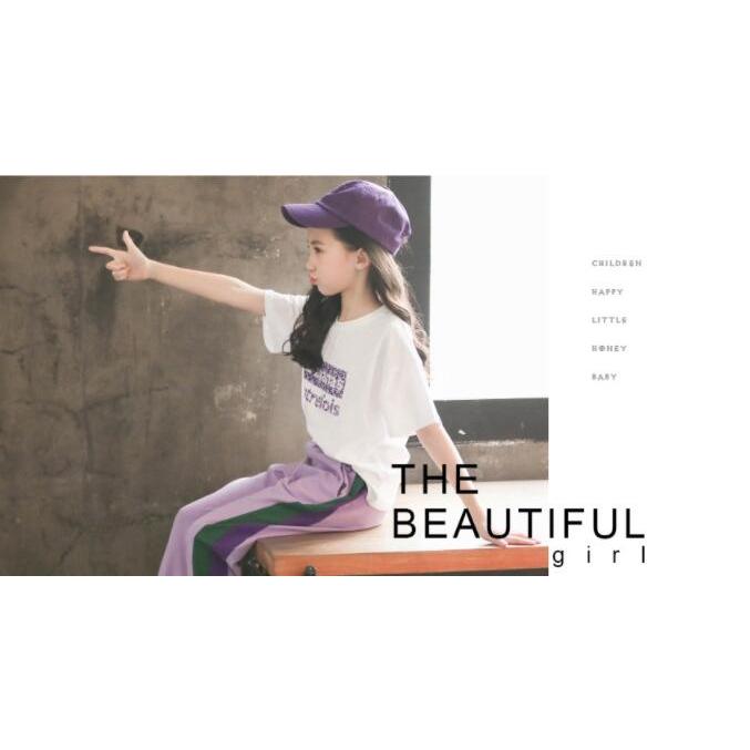 人気提案子供服 女の子 ジャージ ダンスウェア 2点セット 衣装 ダンス衣装 パンツ ジャージ キッズ ヒップホップ セットアップ tシャツ ジュニア HIPHOP ジャズダンス 社交ダンス 158 社交ダンスセットアップ