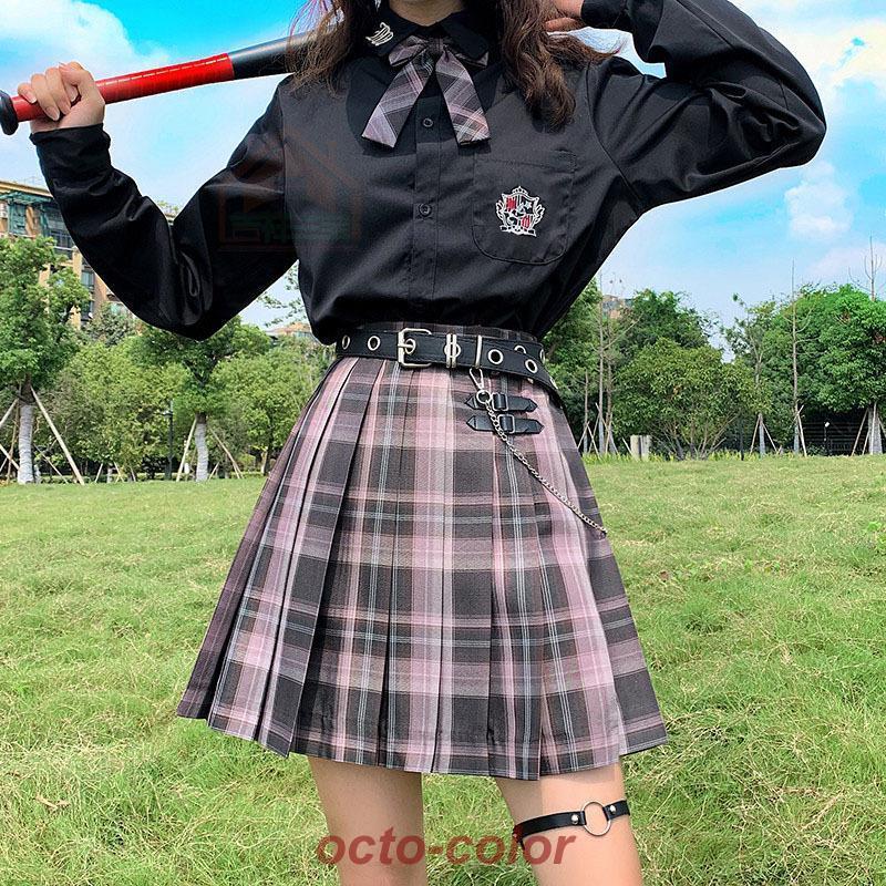 卒業式服 超スクールチェックスカート高品質 正統派 制服 女子