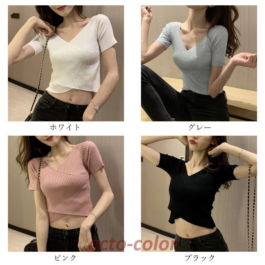 ニット カットソー トップス 楽天市場】カットソー ニット レディース タイト トップスV