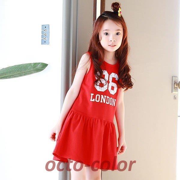 新しいブランド 夏 女の子 ジュニア 韓国子供服 Dress 子供ドレス キッズ ワンピース 子供服 ノースリーブ 新品 通園着 通学着 可愛い おしゃれ カジュアル 膝丈ワンピース ワンピース チュニック サイズ 130 Www We Job Com