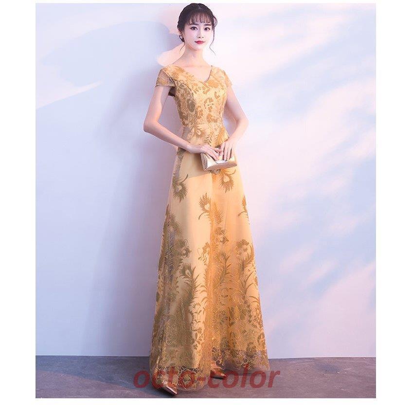 ジュネビビアン ロングドレス ステージドレス 演奏会 発表会 9号