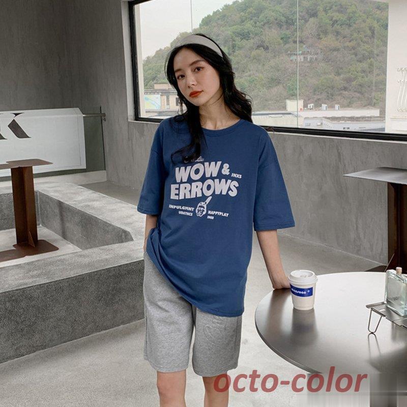 親子ペアルック Tシャツ 親子ペア 綿100% 半袖 トップス 夏服 親子お揃い 兄弟お 春夏 夏物パパ ママ キッズ 子供服 男女兼用 カジュアル 親子服 おしゃれ｜octo-color｜12