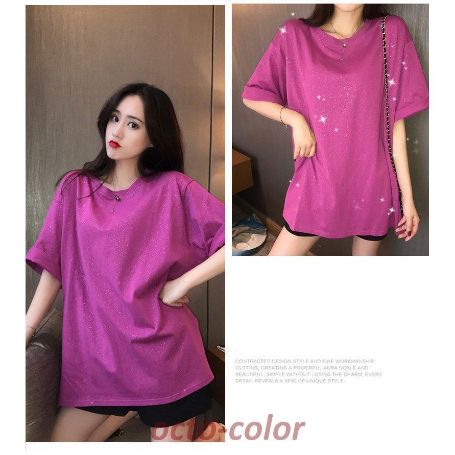 Tシャツ レディース きれいめ 40代 春夏 上品 学生 キラキラ