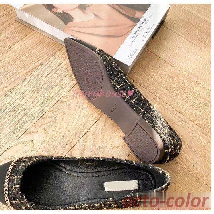 オオガ　レディース　靴　ポインテッドトゥ　ローパンプス　フラットシューズ オオガ レディース 靴 ポインテッドトゥ ローパンプス フラットシューズ