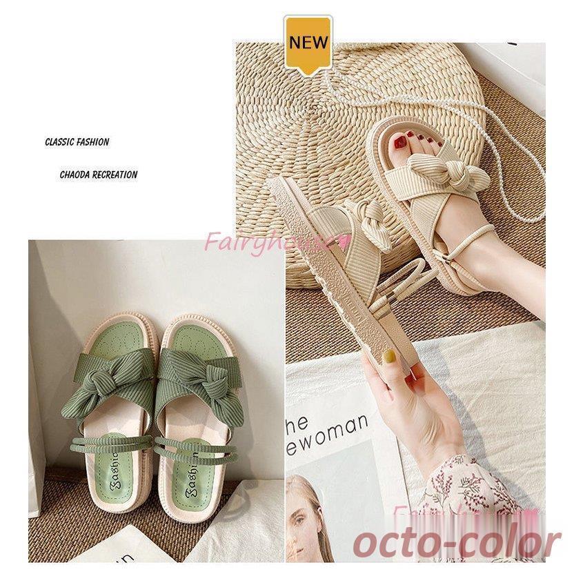 サンダル レディース 履きやすい 夏 ストラップサンダル 厚底靴 リボン