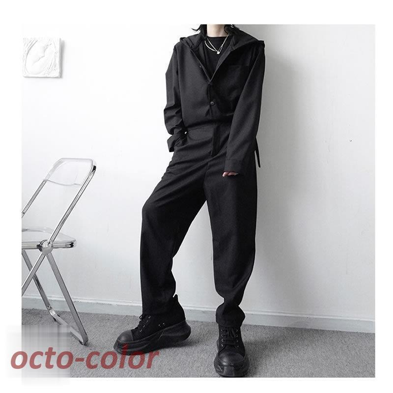 オールインワン ツナギ つなぎ ルームウエア 作業着 ゆったり 韓国