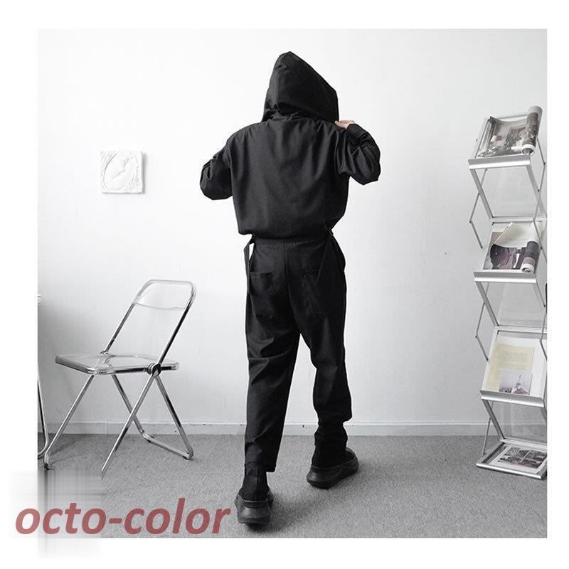 オールインワン ツナギ つなぎ ルームウエア 作業着 ゆったり 韓国