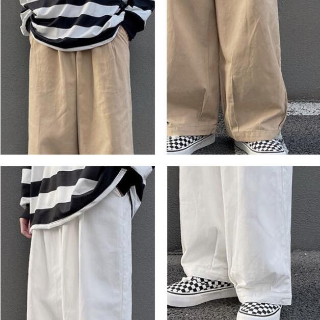 チノパンツ ワークパンツ コットンパンツ タック入り ツータック