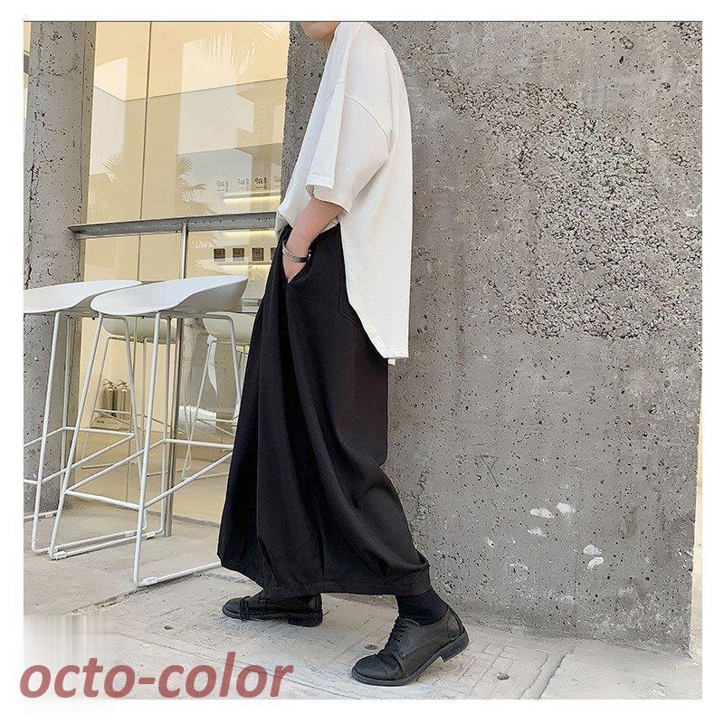 【新品】パンツスカート　タイパンツ　アラジンパンツ　男女兼用　ブラック 新品】アラジン タイパンツ 男女兼用【ゴム紐XL】JPブラック