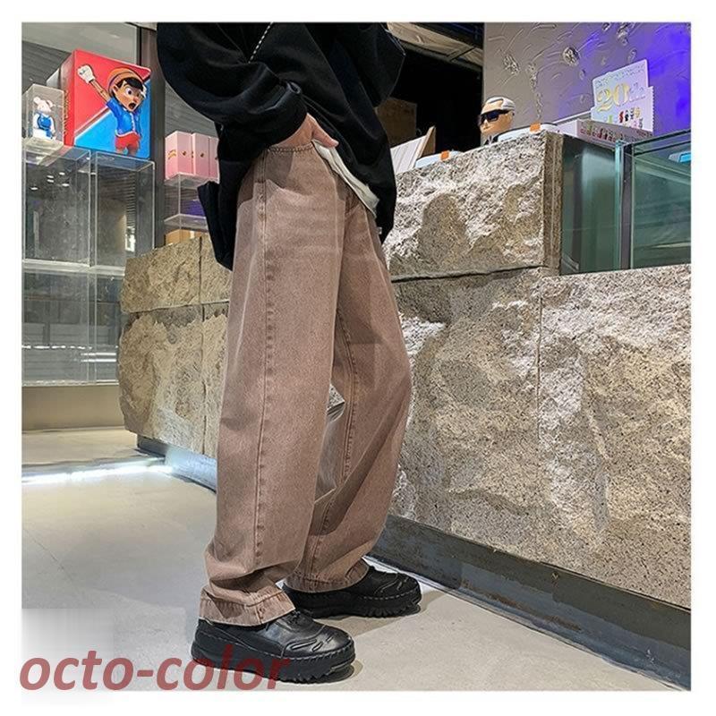 ルーズストレートワイドレッグパンツ ウォッシュ加工 韓国 847 HLUK2159a1.jpg