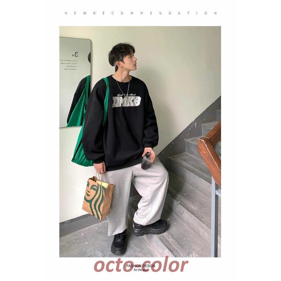 オーバーサイズ スウェット トレーナー メンズ 裏毛 カレッジロゴ