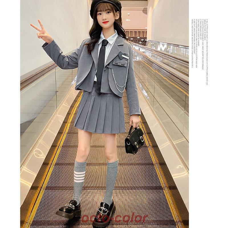 3点セット 卒業式 女の子 スーツ フォーマルスーツ 卒服 大学