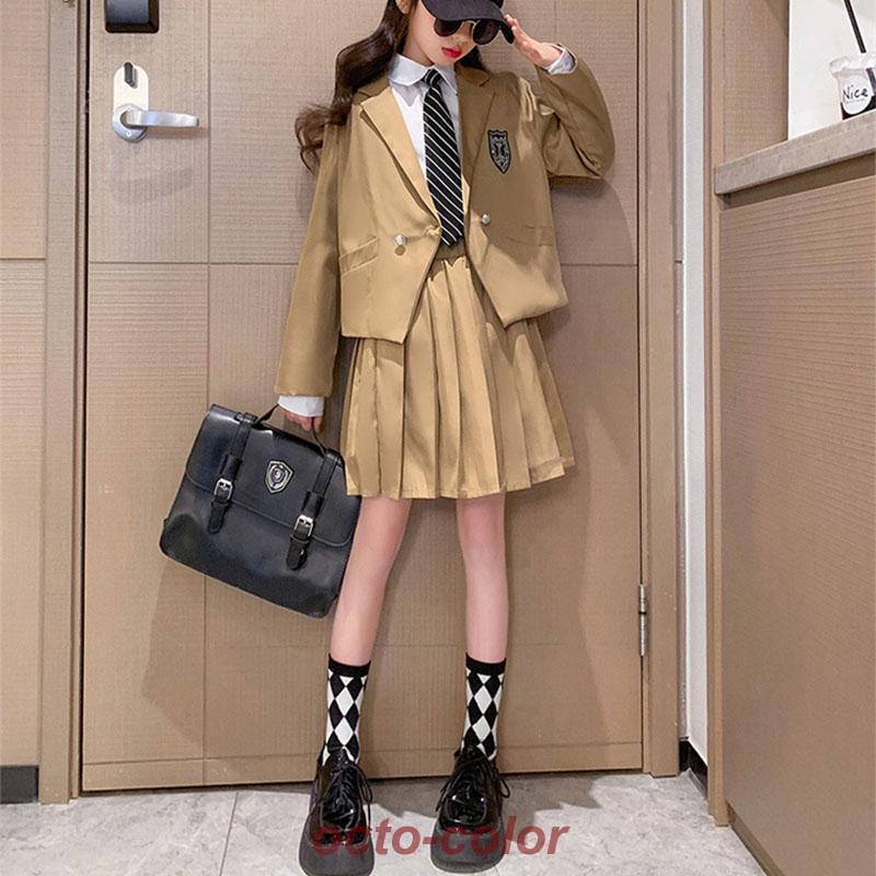 【未使用】シューラルー 女の子 スーツ 3点セット 120 フリル 卒服 未使用】シューラルー 女の子 スーツ 3点セット 120 フリル 卒服