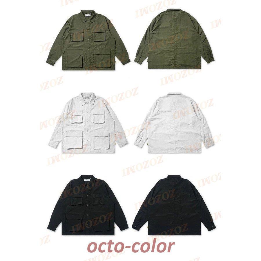 コットンポリ ツイル タクティカル BDUシャツ メンズ M-XL ミリタリーシャツ ミリタリージャケット｜octo-color｜02