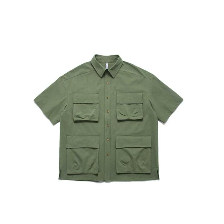 【新品】春夏物 DORMEUIL生地 メンズ サファリジャケット M オリーブ 新品】春夏物 DORMEUIL生地 メンズ サファリジャケット M