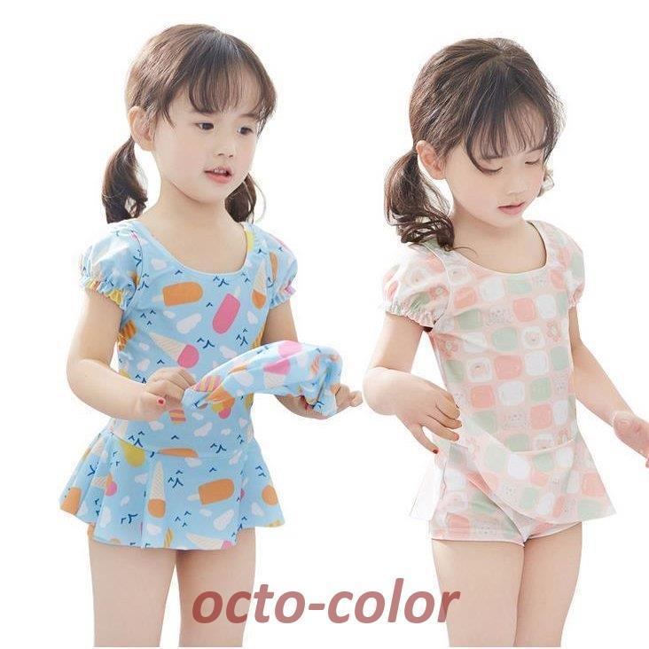 低価格の ベビー水着 キッズ 女の子 水着 子供 スイムウェア スクール プール 水着 子供 女の子 ワンピース 可愛い水着 キッズ ベビー 子供水着ワンピース かわいい子供用 キッズ用 安い 女児 Mizugi みずぎ 花柄 アイス Www Threeriversofs Com