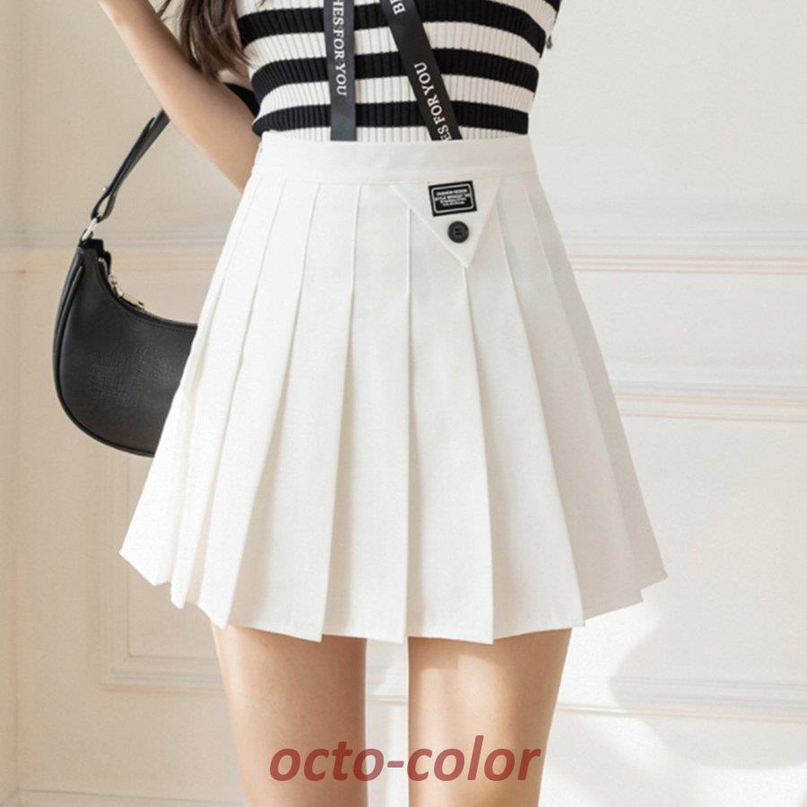 プリーツミニスカート インナーパンツ付き : octo-color - 通販