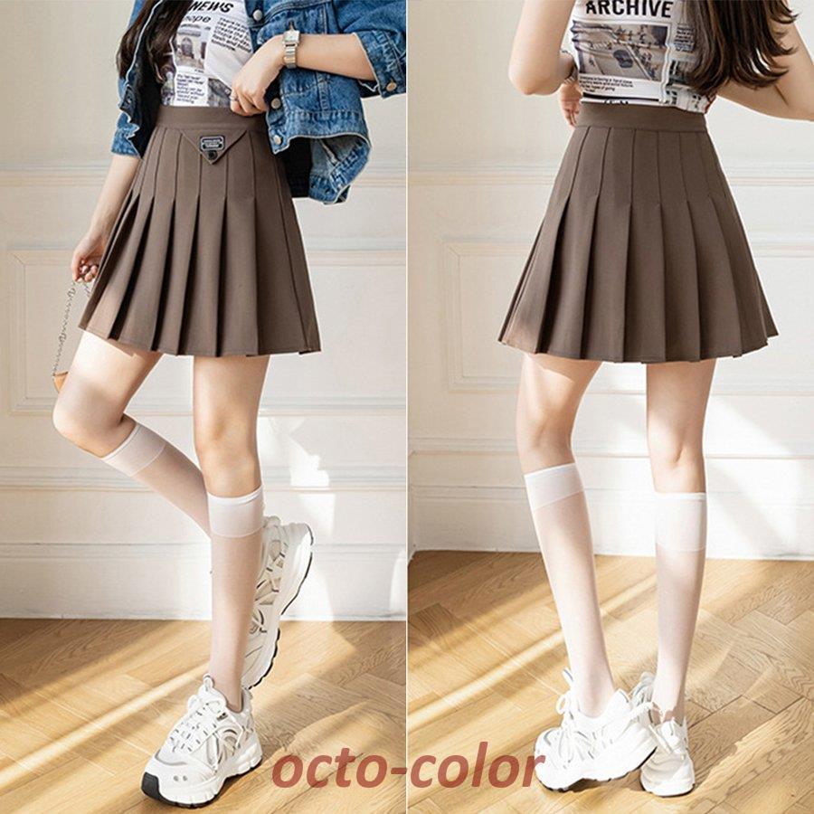 プリーツミニスカート インナーパンツ付き : octo-color - 通販